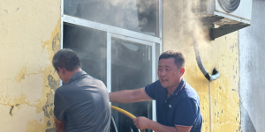 山东联通员工秒变“救火英雄” 费县牛田村火灾中上演“生死时速”