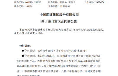 200多亿！光伏“跨界玩家”拿下“公司历史最大长单” 超1年半营收！最新回应来了