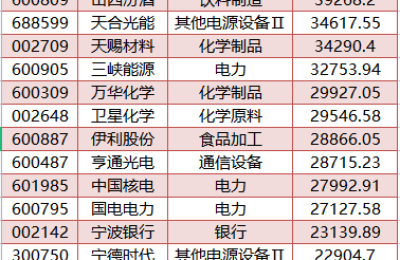 1800亿巨头火了！外资加仓超5000万股 持股直逼5.5亿！这一板块被逆势加仓逾7亿