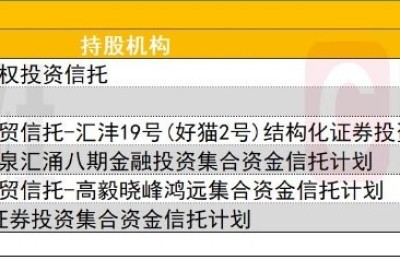 信托重仓图谱：二季度新进西藏珠峰等16股 加仓15只个股 钟爱券商、有色金属