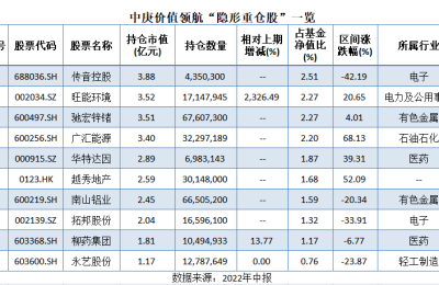 明星基金经理的 “隐形重仓股”：他们下半年更看好什么？