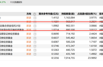 高毅邓晓峰加仓新股曝光 多家百亿私募各自新增重仓股 最新名单出炉